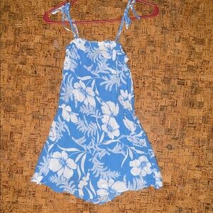 Billabong Blue and White Floral Romper